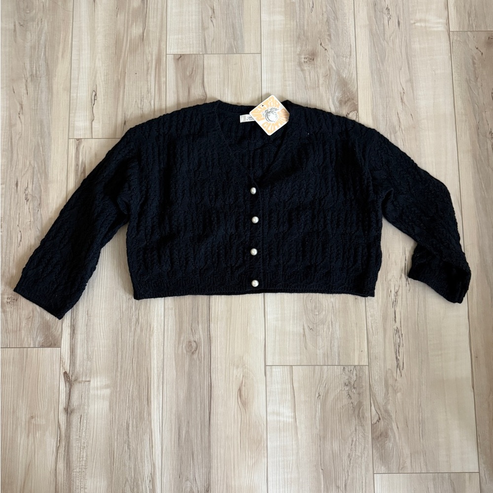 Black Women's Sweater Cardigan
